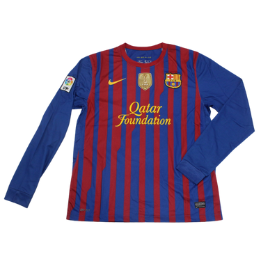 Camisa Barcelona Manga Longa Home 11/12 - Versão Retrô