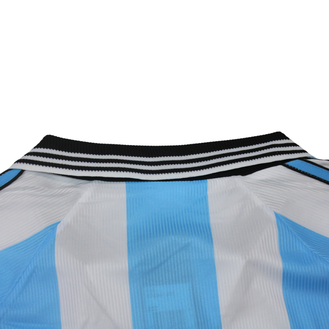 Camisa Retrô Argentina Home Manga Longaa 1998