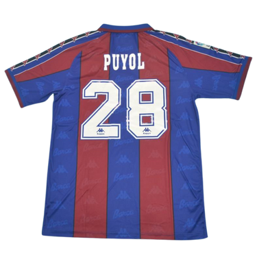 Camisa Retrô Barcelona Home 96/97 "Puyol" Nº 28