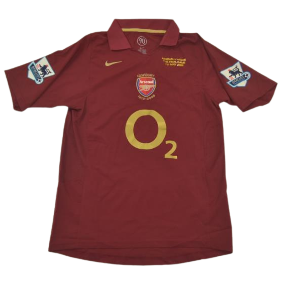 Camisa Retrô Arsenal Home 05/06 "Beramp" Nº 10