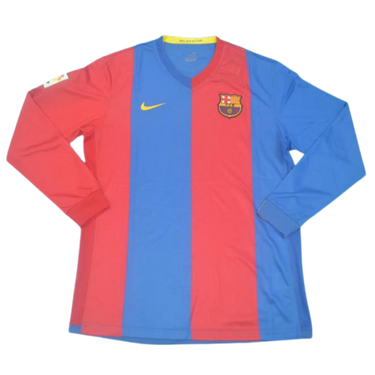 Camisa Barcelona Manga Longa Home 06/07 - Versão Retrô