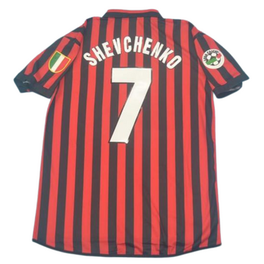Camisa Retrô Milan Home centenário 99/00 "Shevchenko" N°.7