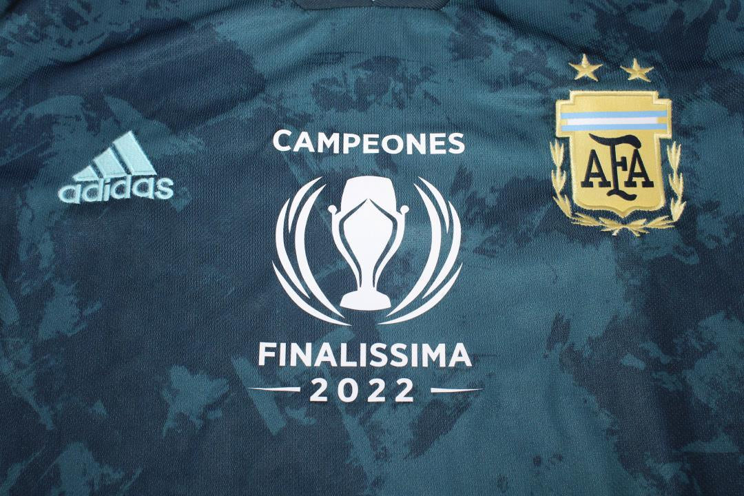 Camisa Retrô Argentina Away Finalissima Versão 2022