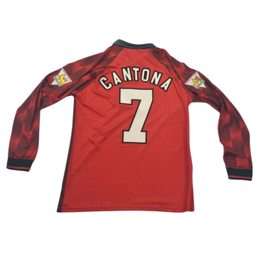 Camisa Manchester United Manga Longa 94/96 - Versão Retrô "Cantona" Nº 7