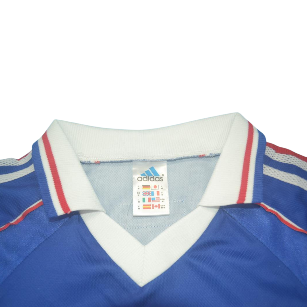 Camisa Retrô França Home Copa do Mundo Versão 1998 "Zidane" N°10
