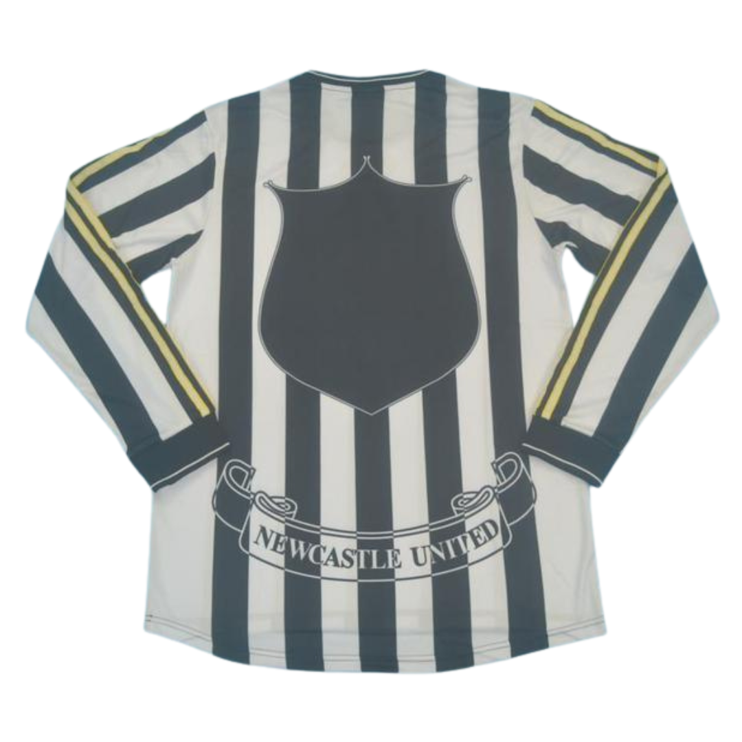 Camisa Retrô New Castle Home Manga Longaa 97/99