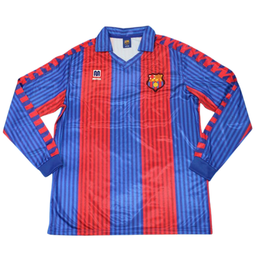 Camisa Barcelona Manga Longa Home 91/92 - Versão Retrô