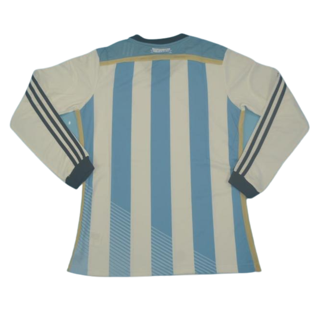 Camisa Retrô Argentina Home Manga Longaa 2014