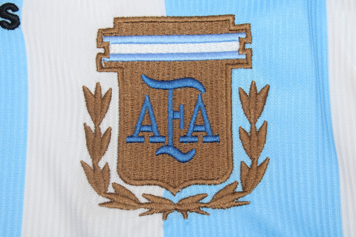 Camisa Retrô Argentina Home Manga Longaa 1998