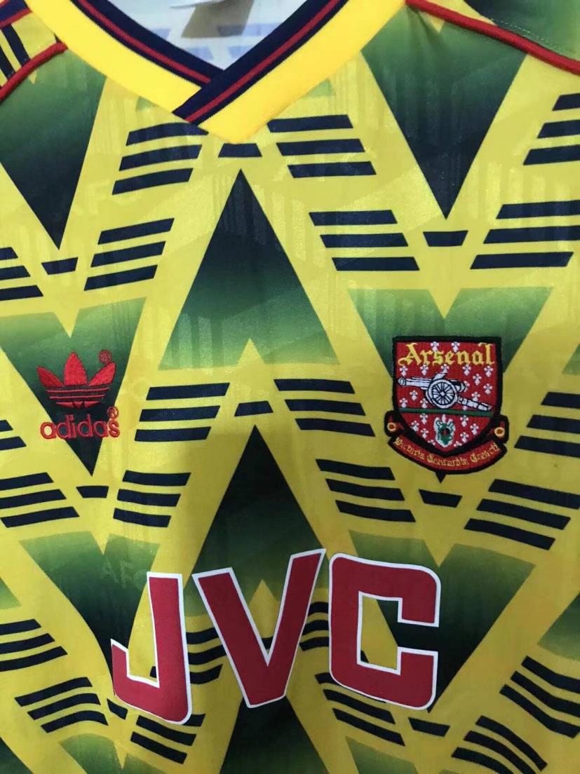 Camisa Retrô Arsenal Away Manga Longaa 91/93 "Wright" Nº 8