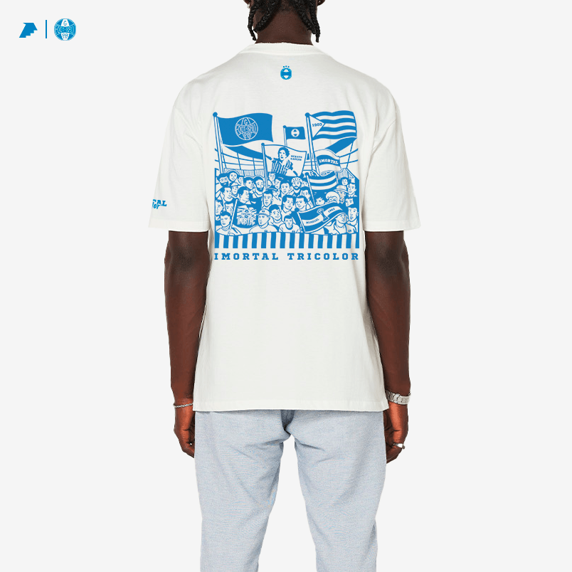 Camisa Grêmio Imortal Tricolor Oversized Branca