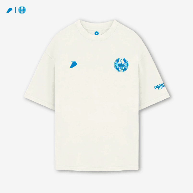 Camisa Grêmio Imortal Tricolor Oversized Branca