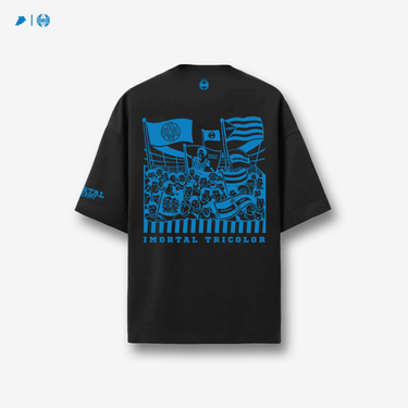 Camisa Grêmio Imortal Tricolor Oversized Preta