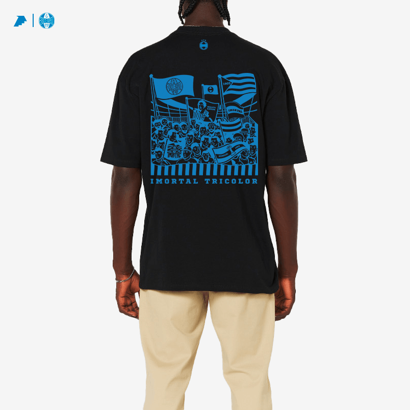 Camisa Grêmio Imortal Tricolor Oversized Preta
