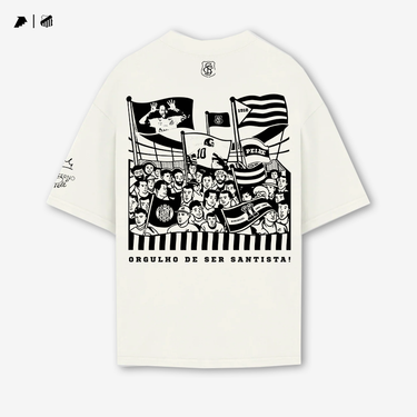 Camisa Santos - Orgulho Santista Oversized Off-White