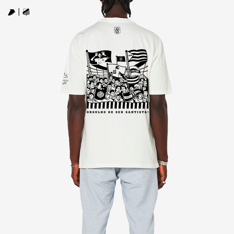 Camisa Santos - Orgulho Santista Oversized Off-White
