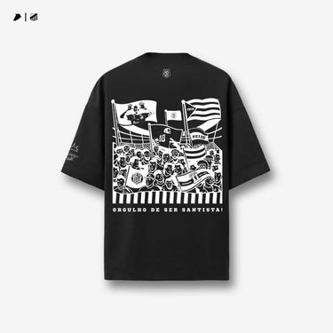Camisa Santos - Orgulho Santista Oversized Preta