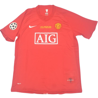 Camisa Retrô Manchester United UCL Final 07/08 "Ronaldo" Nº 7