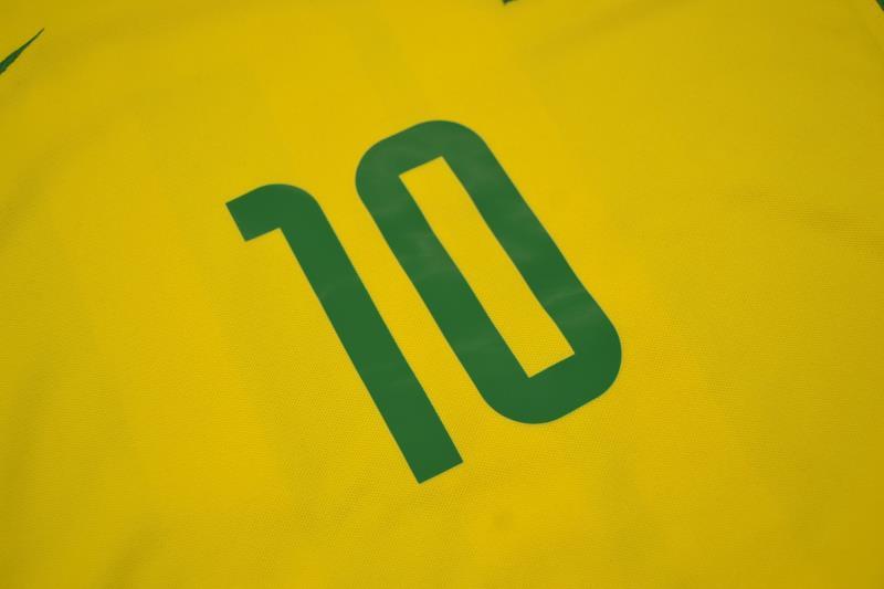 Camisa Retrô Brasil Home Copa do Mundo Versão 2002 "Rivaldo" N°.10