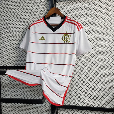 Camisa Flamengo II 23/24 s/n° Torcedor Adidas Masculina - Branca com detalhes em Dourado