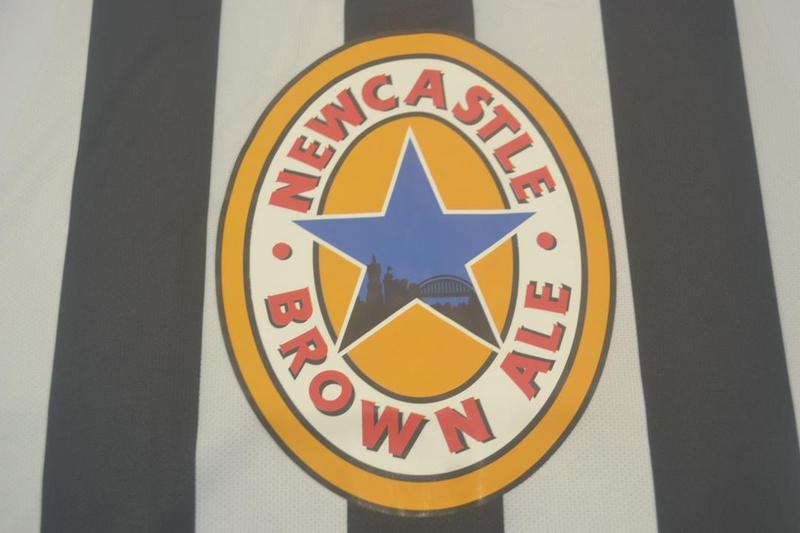 Camisa Retrô New Castle Home Manga Longaa 97/99 "Shearer" Nº 9