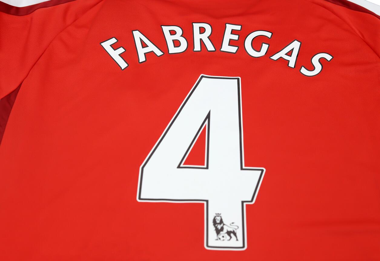Camisa Retrô Arsenal Home 08/09 Manga Longaa "Fabregas" Nº 4