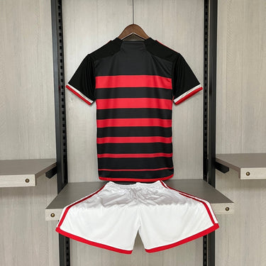 Kit Infantil Flamengo I 24/25 Torcedor Adidas - Vermelho+Preto